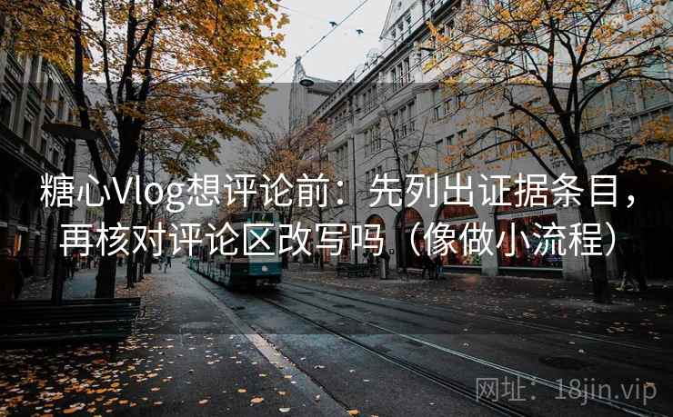 糖心Vlog想评论前：先列出证据条目，再核对评论区改写吗（像做小流程）  第2张